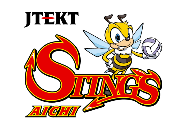 JTEKT STINGS愛知 マスコット付きロゴ