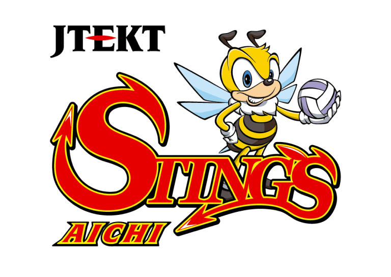 JTEKT STINGS愛知 マスコット付きロゴ