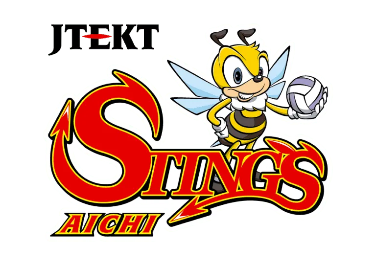 JTEKT STINGS愛知 マスコット付きロゴ
